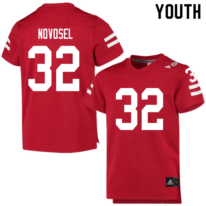 Youth #32 Ryan Novosel Nebraska Cornhuskers College Football Jerseys Sale-Scarlet - Click Image to Close